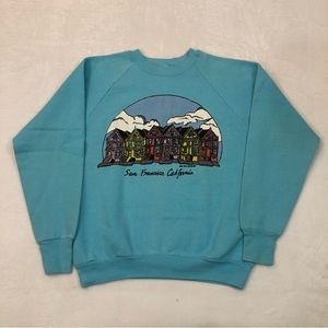 Fruit of the Loom Blue Crew Neck Sweater